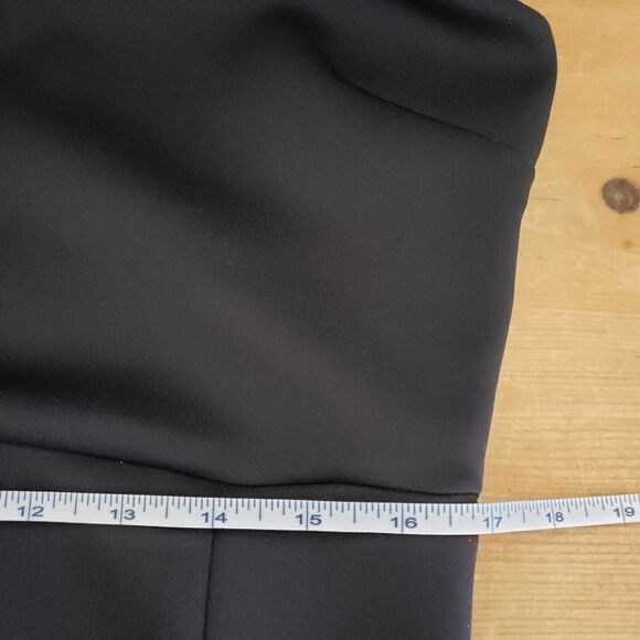 Pink Tartan Large Black Cap Sleeve Beaded V-neck Fit and Flare Dress - Picture 10 of 13